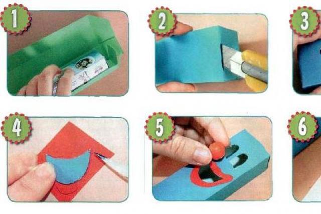 Как сделать клоуна из бумаги Что необходимо для поделки оригами «Клоун»